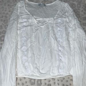 Hollister Mexican Floral Style Long Sleeve Top